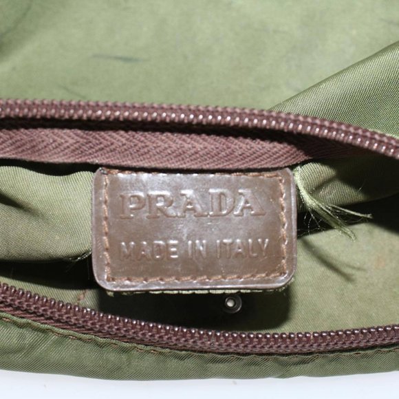 PRADA Pouch Nylon Green Auth yb246 - Picture 11 of 16